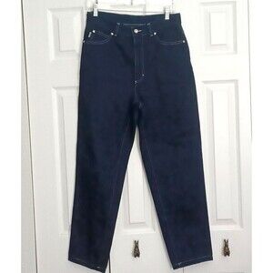 Escada Margaretha Ley Denim Jeans Dark Blue 100% Cotton Size 40 EUR  ( 29”x 28”)